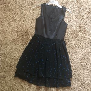 NWOT ERIC+IANI Black/Blue Sleeveless Dress